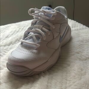 Nike Kids White and Blue Sneakers